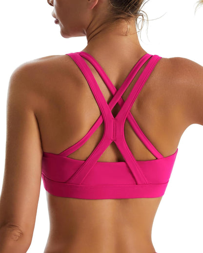 RUNNING GIRL womens Full Coverage Women's Plus Sports Bras