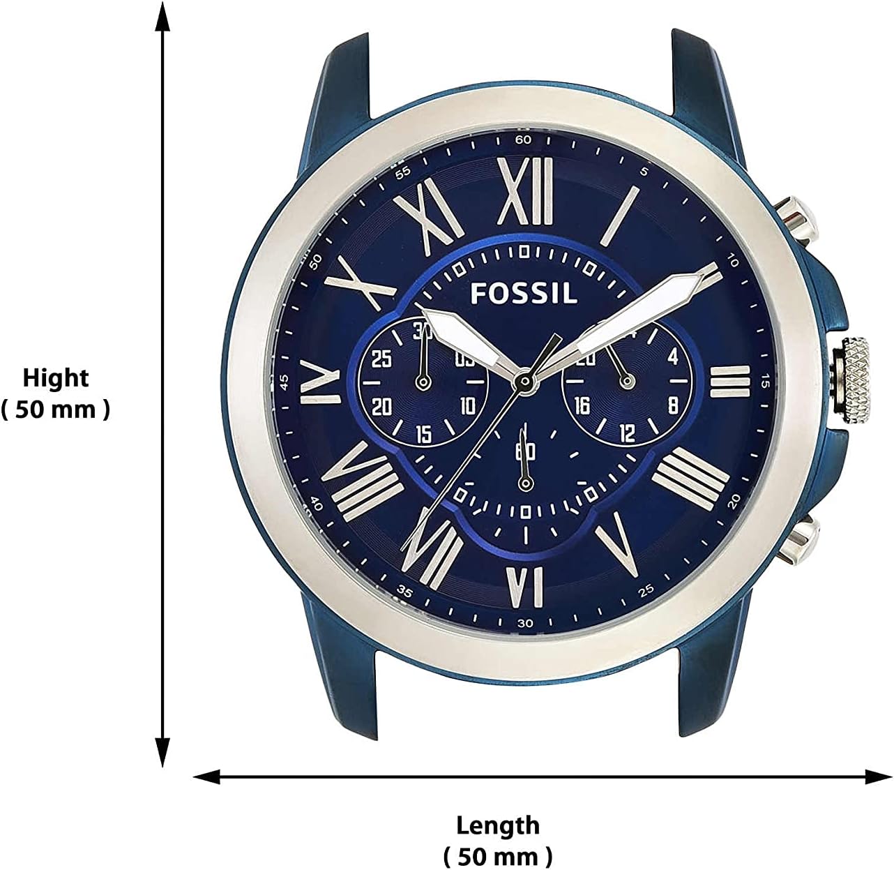 Fossil Leather Mens Quartz Watch