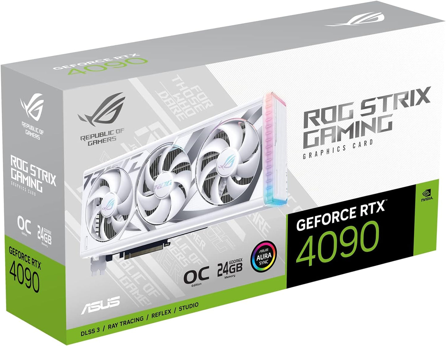 ASUS ROG Strix GeForce RTX® 4090 OC Edition Gaming Graphics Card (PCIe 4.0, 24GB GDDR6X, HDMI 2.1a, DisplayPort 1.4a)