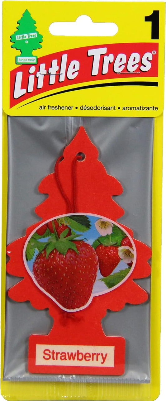 Little tree Strawberry Paper Air Freshener, Multi-Colour, 1-Pack, 10312