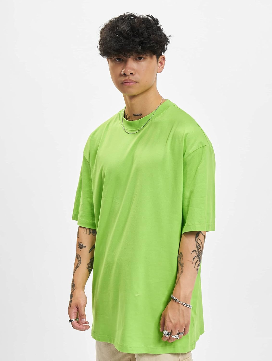 Urban Classics mens Tall Tee Oversized T-Shirt Oversized Short Sleeves T-Shirt with Dropped Shoulders, 100% Jersey Cotton (pack of 1)