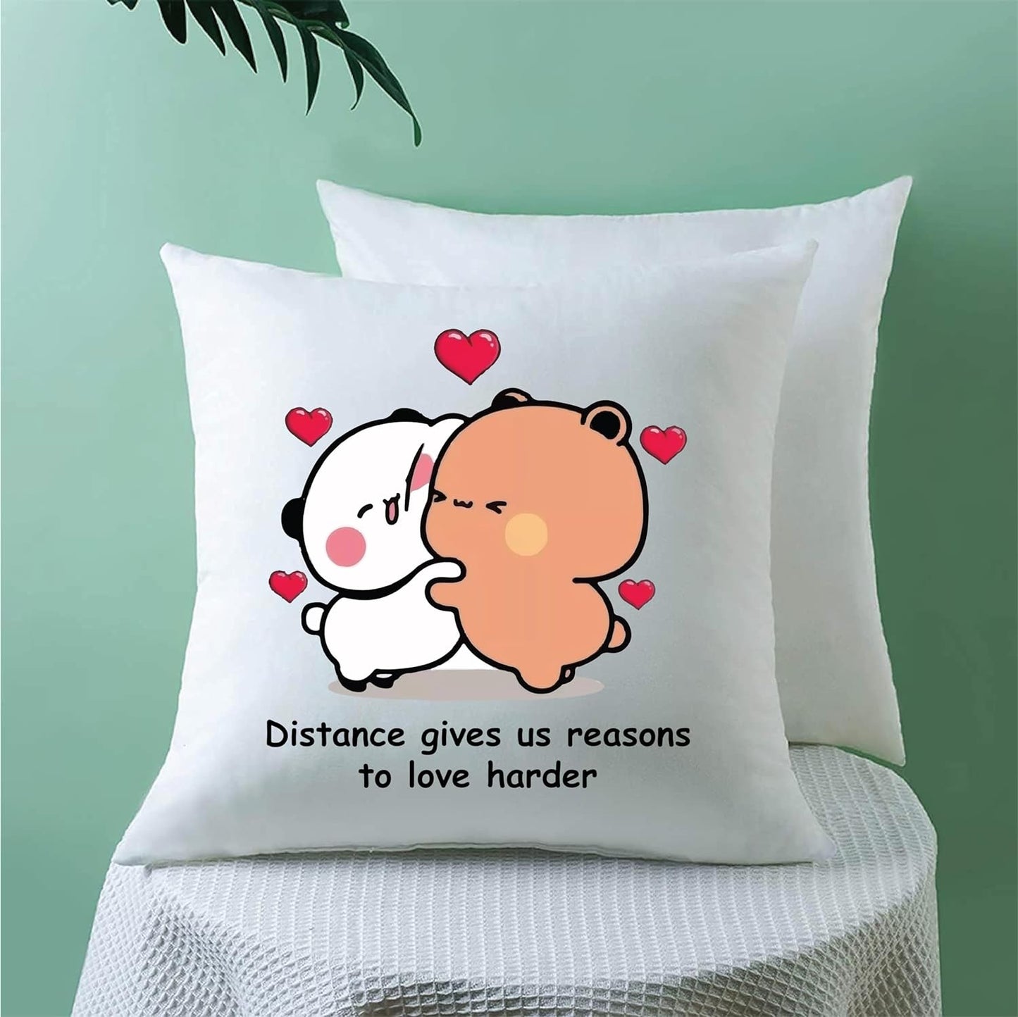 Happy Valentine's Day Pillow to Cuddle with Your Sweetheart - Gifts for your Boyfriend - Husband - Wife - Girlfriend - Valentine's Day Romance to Their Bedroom (Design 4)