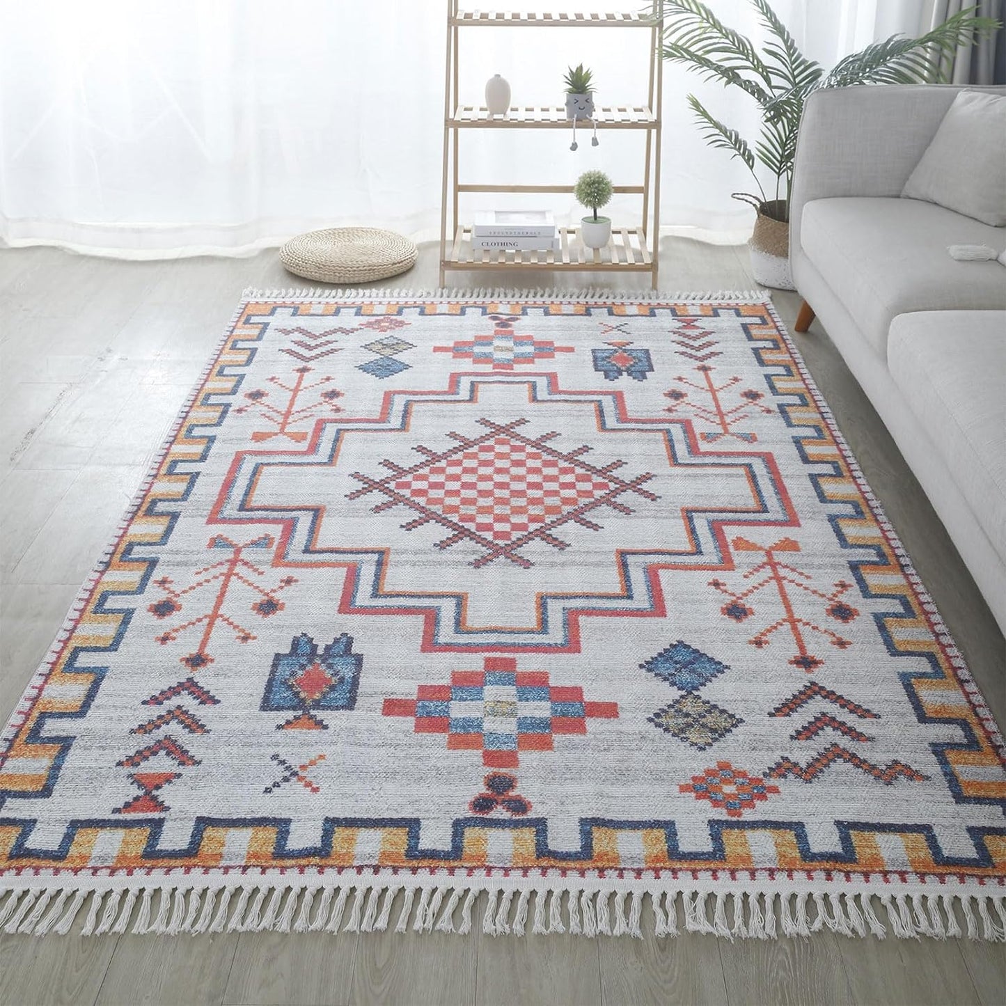 Area Rugs For Living Room Bedroom, Cotton Linen Floor Mat, Mrkhojahas 50x160cm