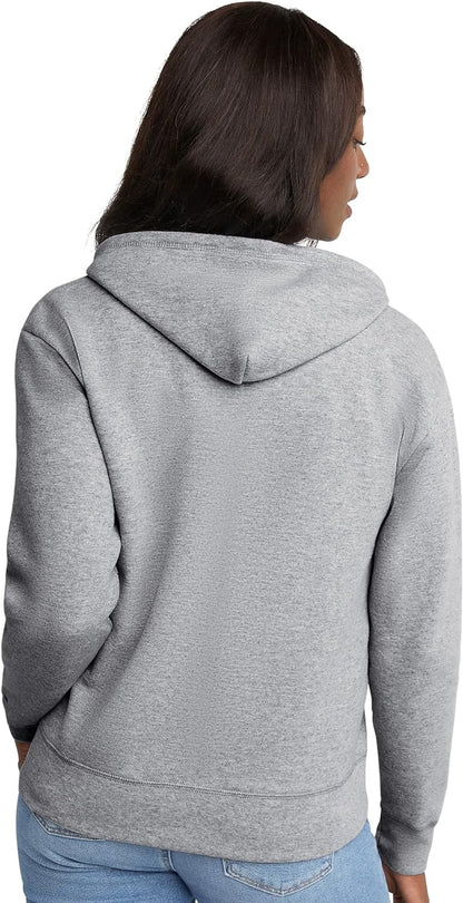 Hanes womens Women's Fleece Full-zip Hood Fleece Jacket (pack of 1)