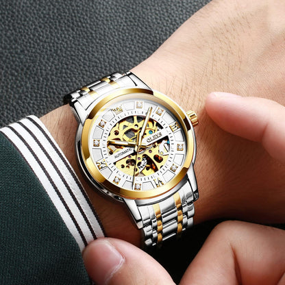 OUPINKE Men's Automatic Mechanical Watches Luxury Business Dress