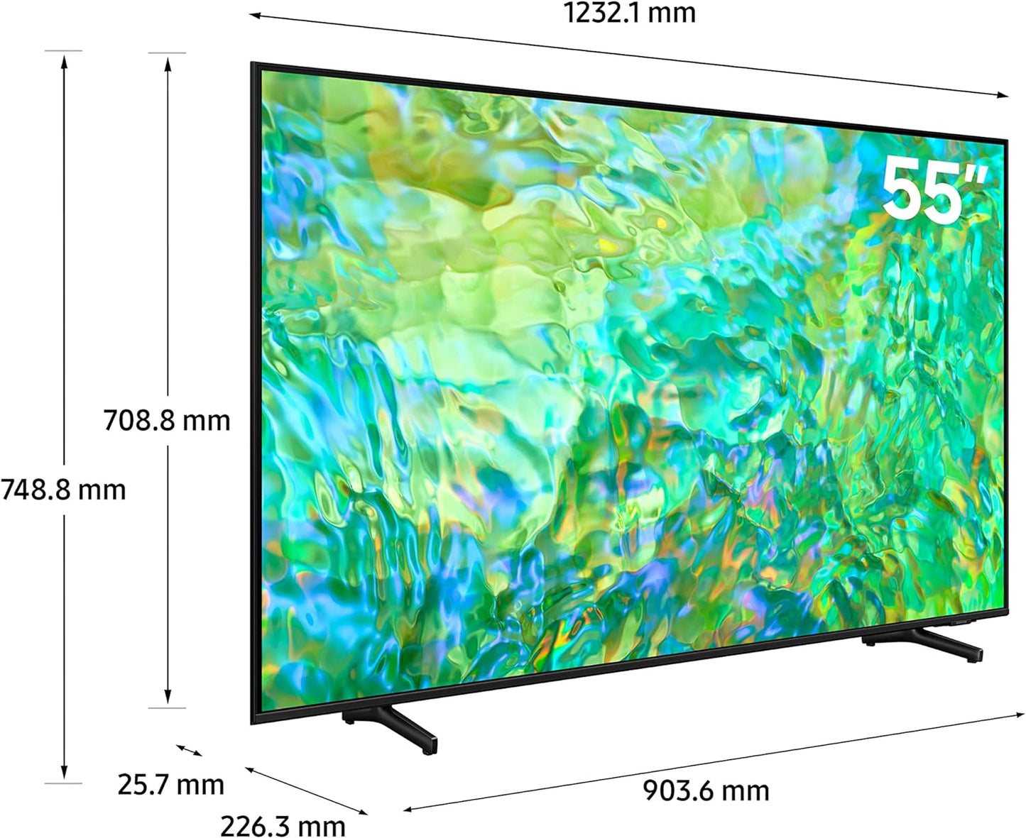 Samsung Smart TV, QLED, 65 Inch Titan Gray, Quantum Processor 4K, Motion Enhancemnet, HDR10+, QA65Q70C - 2023 - International Version