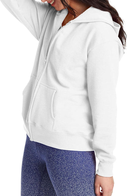 Hanes womens Women's Fleece Full-zip Hood Fleece Jacket (pack of 1)