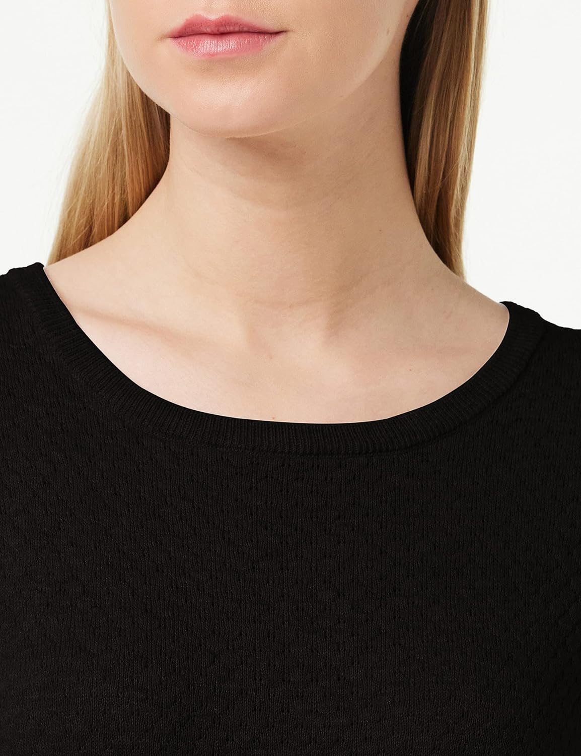 Vero Moda Women's Vmcare Structure Ls O-neck Blou Ga Noos Sweater