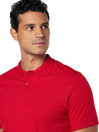 Santhome Men's Basic DryNCool Half Sleeve Polo T-Shirt with UV Protection