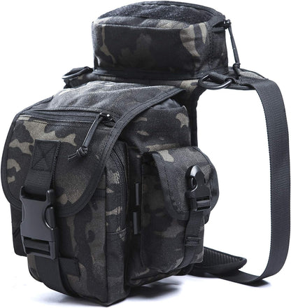 ANTARCTICA Waterproof Tactical Drop Leg Pouch Bag Type B Cross Over Leg Rig Outdoor Bike Cycling Hiking Thigh Bag multicolour