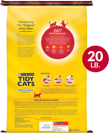 Purina Tidy Cats Glade Tough Odor Solutions Clear Springs Non-Clumping Cat Litter - 10 lb. Bag