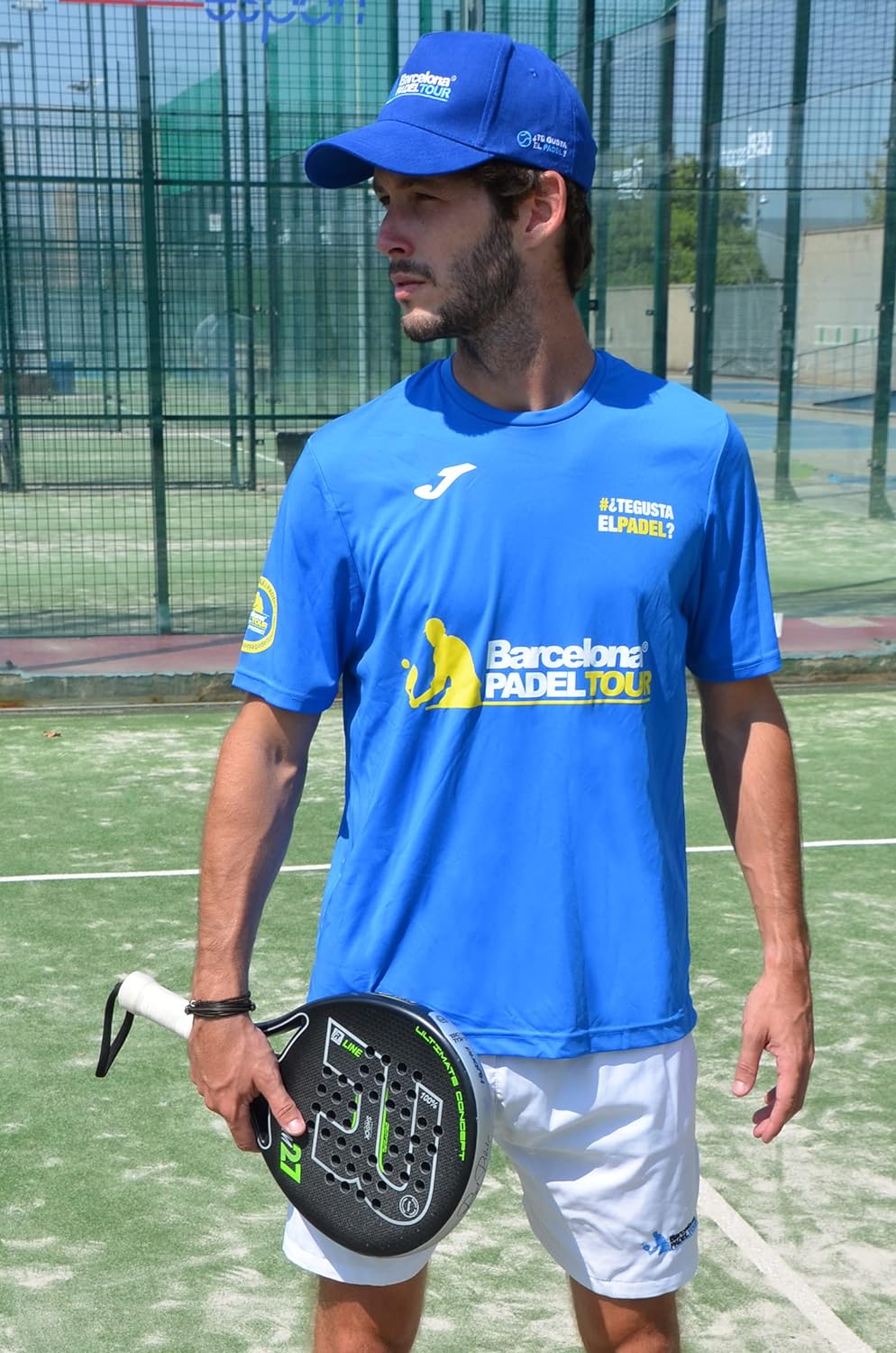 Barcelona Padel Tour | Technical Short Sleeve T-shirt"Te gusta el pádel" | Man | Soft Touch and Quick Drying | Sportswear