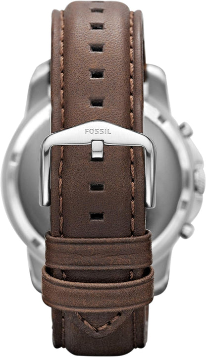 Fossil Leather Mens Quartz Watch