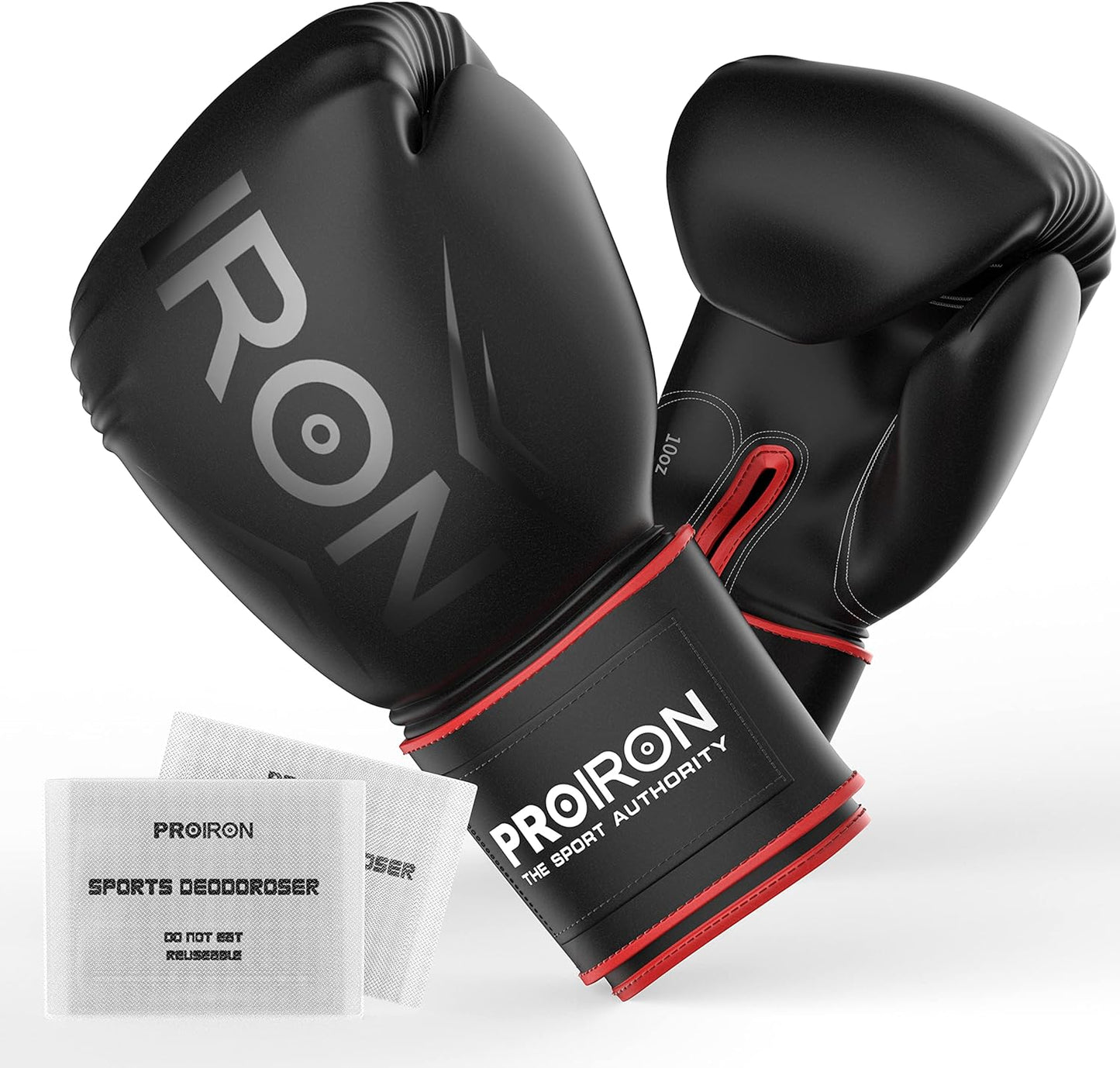 PROIRON Boxing Gloves MMA Punch Bag Training Mitts for Muay Thai, Sparring, Kickboxing, Fighting, Martial Arts, Workout Gloves 8oz, 10oz, 12oz, 14oz with Free Deodoriser