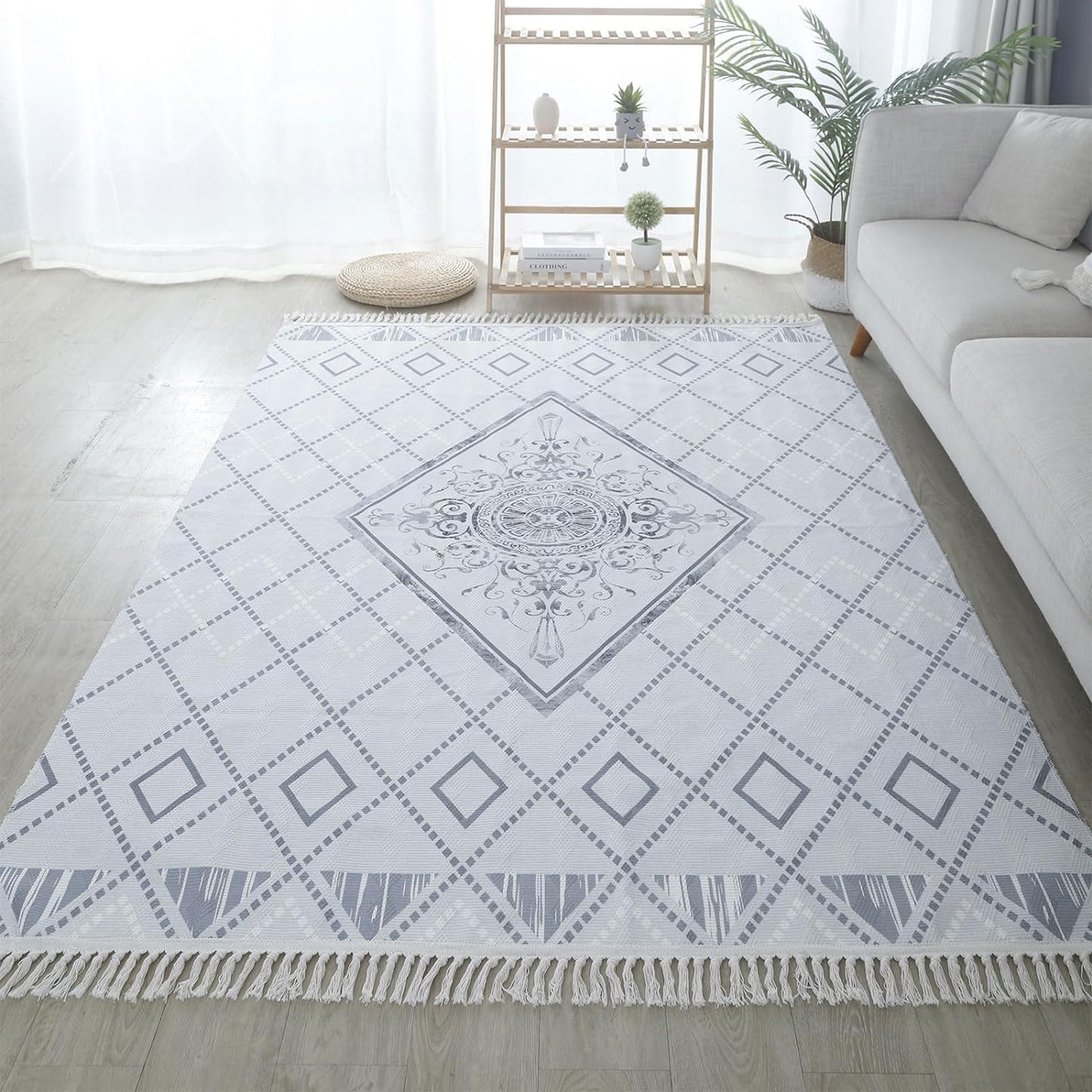 Area Rugs For Living Room Bedroom, Cotton Linen Floor Mat, Mrkhojahas 50x160cm