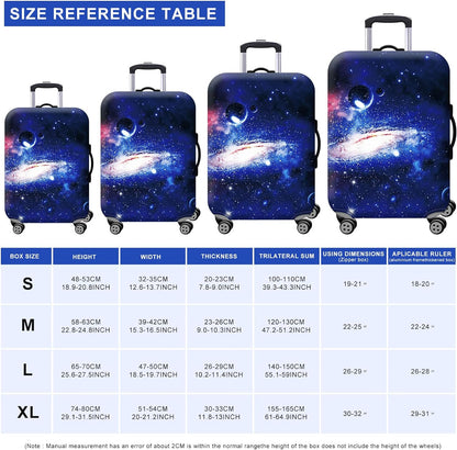 Homarket Travel Luggage Cover Suitcase Protector 18-32 Inch Suitcase Spandex Baggage Covers Washable Dustproof Anti-Scratch (L(26-28 inch luggage), H560)