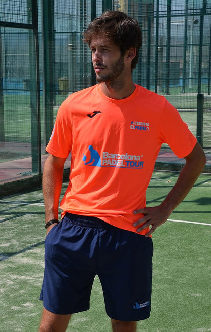 Barcelona Padel Tour | Technical Short Sleeve T-shirt"Te gusta el pádel" | Man | Soft Touch and Quick Drying | Sportswear