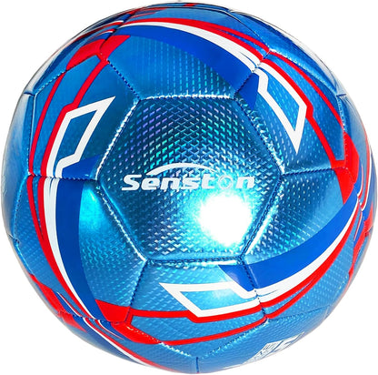 Senston Football Soccer Ball Size 5 Official Training Football Match Ball with Pump