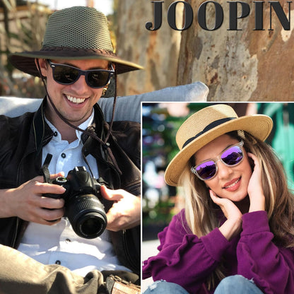 Joopin Polarized Sunglasses Men Women, Classic Square Sun Glasses 100% UV Protection Driving Fishing