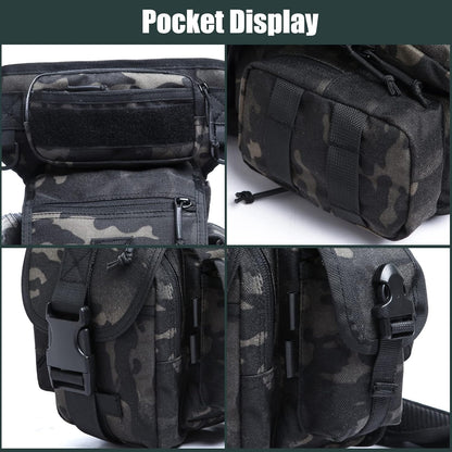 ANTARCTICA Waterproof Tactical Drop Leg Pouch Bag Type B Cross Over Leg Rig Outdoor Bike Cycling Hiking Thigh Bag multicolour