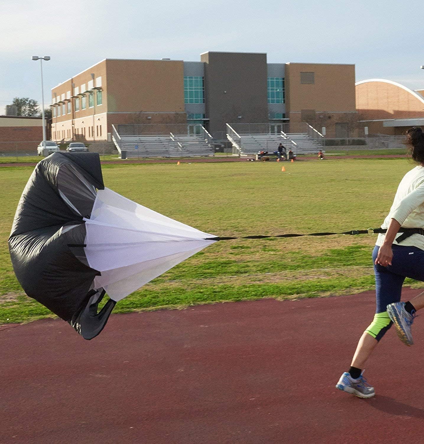 Speed Agility Training Kit—Includes Agility Ladder with Carrying Bag, 5 Disc Cones, Resistance Parachute.Use Equipment to Improve Footwork Any Sport.