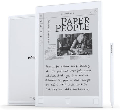 Latest reMarkable 2 - The Next Generation Paper Tablet - 10.3" Digital Notepad, Paper-Feel with Low Latency and Glare-Free Touchscreen , Wi-Fi, Convert Handwritten Notes to Typed Text with marker +