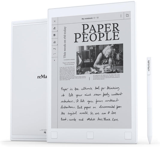 Latest reMarkable 2 - The Next Generation Paper Tablet - 10.3" Digital Notepad, Paper-Feel with Low Latency and Glare-Free Touchscreen , Wi-Fi, Convert Handwritten Notes to Typed Text with marker +