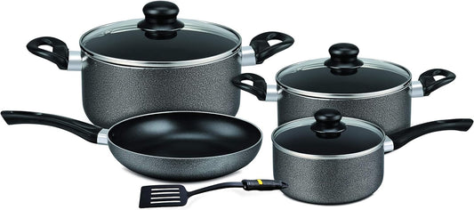 Royalford Aluminum Nonstick Cookware Set 8 Pcs, Assorted Color