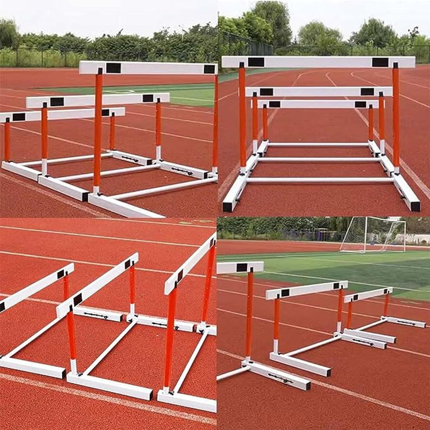 Athletics Hurdles, Height Adjustable Sports Training Hurdle Professional Athlete/Coach Practice Speed Hurdles (106cm)