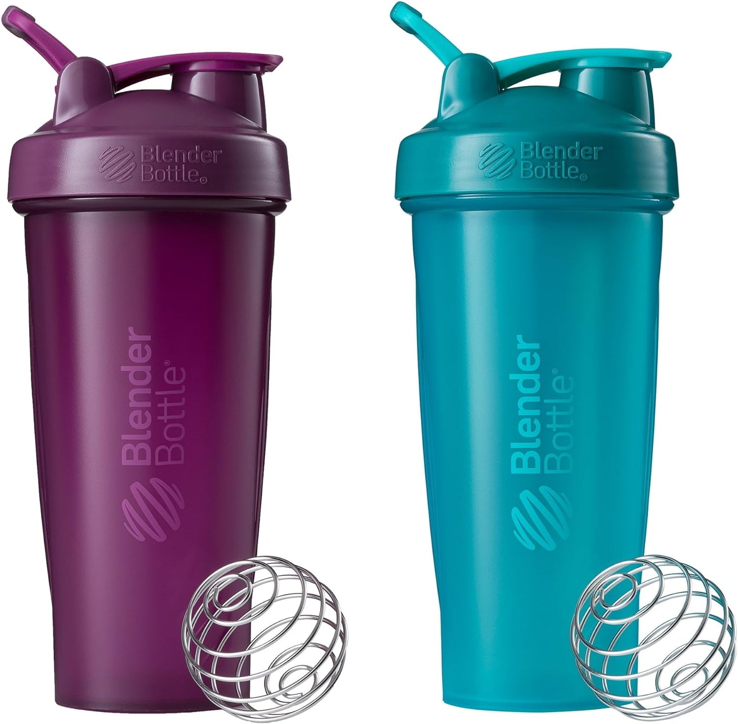 Blender Bottle Classic Loop Top Shaker Bottle, 28-Ounce 2-Pack, Moss/Moss and Navy/Navy 28oz SC01311