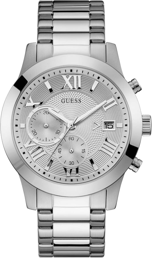 Guess Mens Quartz Watch, Chronograph Display and Stainless Steel Strap W0668G7