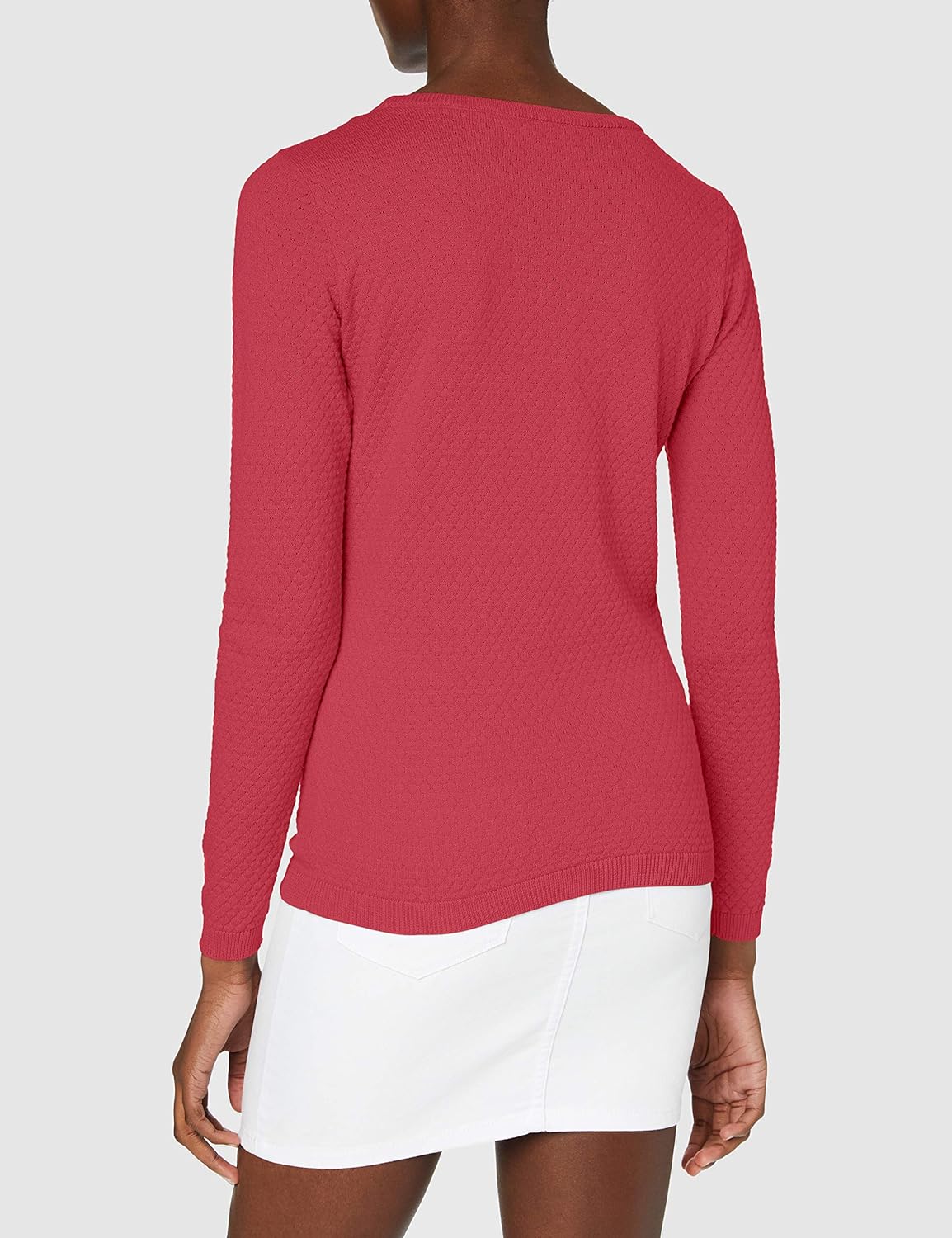 Vero Moda Women's Vmcare Structure Ls O-neck Blou Ga Noos Sweater