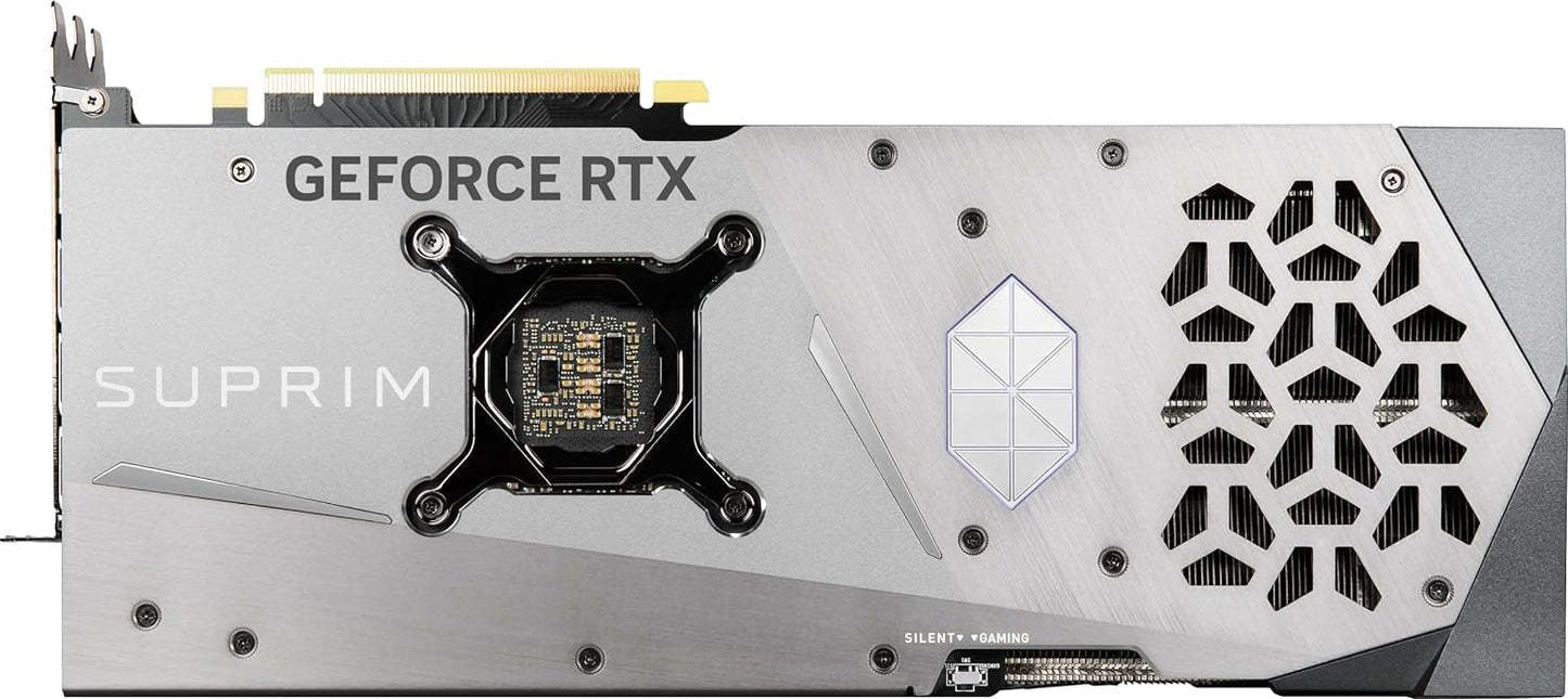 MSI GeForce RTX 4070 GAMING X TRIO 12G Graphics Card - RTX 4070 GPU, 12GB GDDR6X (21Gbps/192-bit), PCIe 4.0 - TRI FROZR 3 (3 x TORX Fan 5.0), RGB - HDMI 2.1, DisplayPort 1.4a