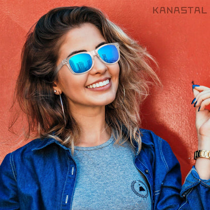 KANASTAL Polarized Sunglasses for Men Women, Classic Square Sports Sun Glasses Driving, Fashion Shades for Womens UV400 Protection