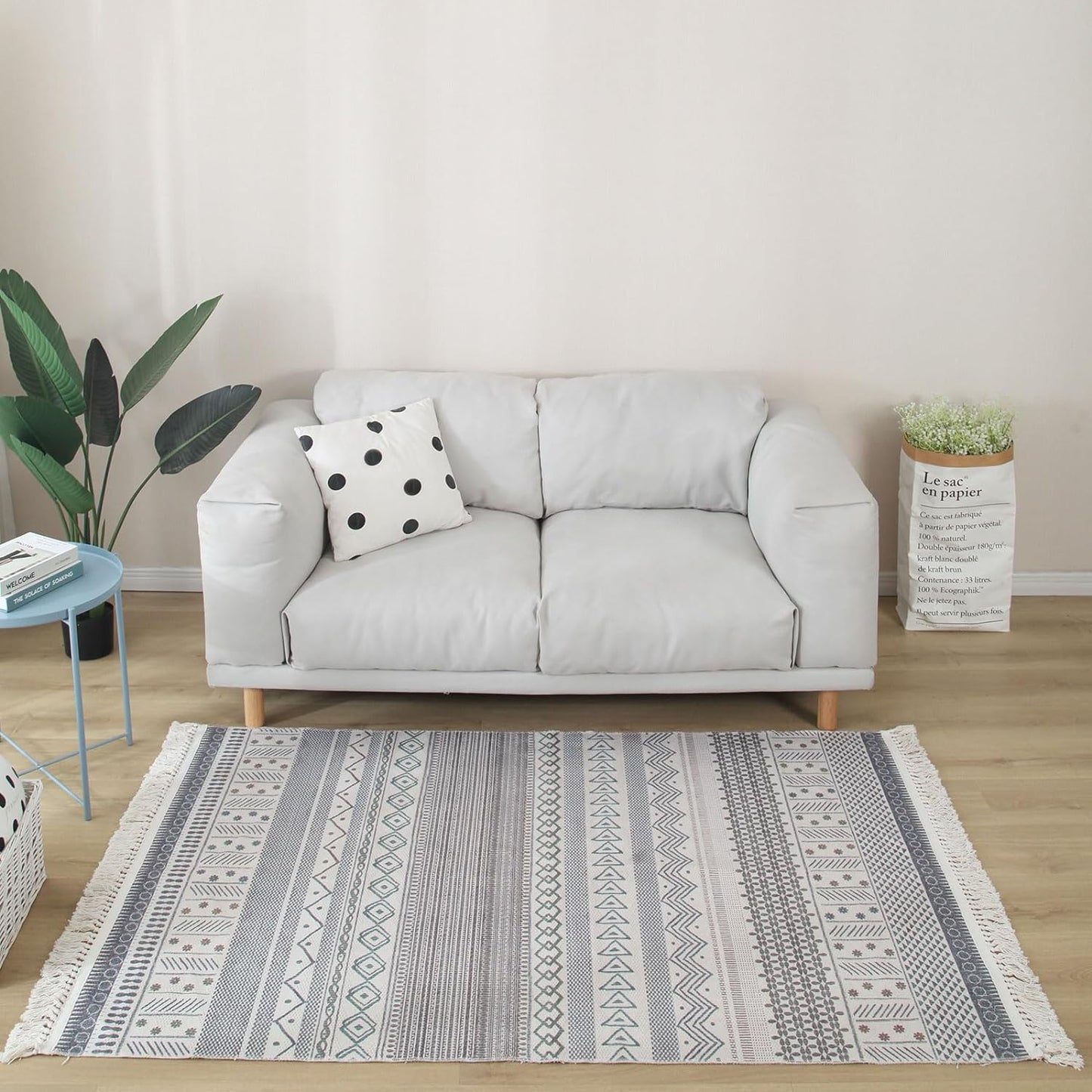 Area Rugs For Living Room Bedroom, Cotton Linen Floor Mat, Mrkhojahas 50x160cm