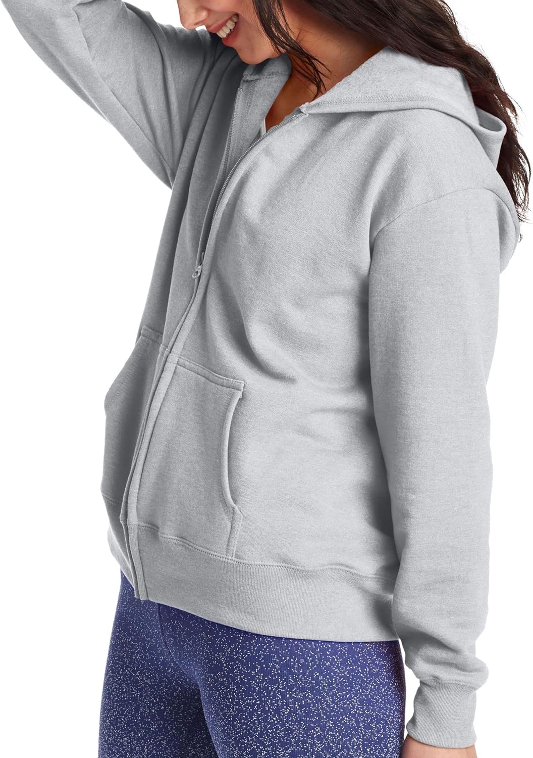 Hanes womens Women's Fleece Full-zip Hood Fleece Jacket (pack of 1)