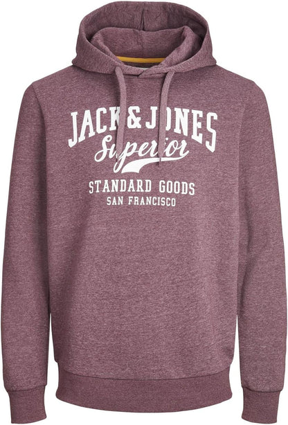 Jack & Jones mens LOGO SWEAT HOOD Sweatshirt