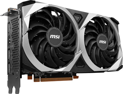 MSI VGA Radeon RX 6600 MECH 2X 8G Gaming Graphics Card, 128-bit Memory, PCI Express® 4.0 x8, 18 Gbps Memory Speed, 7680 x 4320 Maximum Resolution - Black