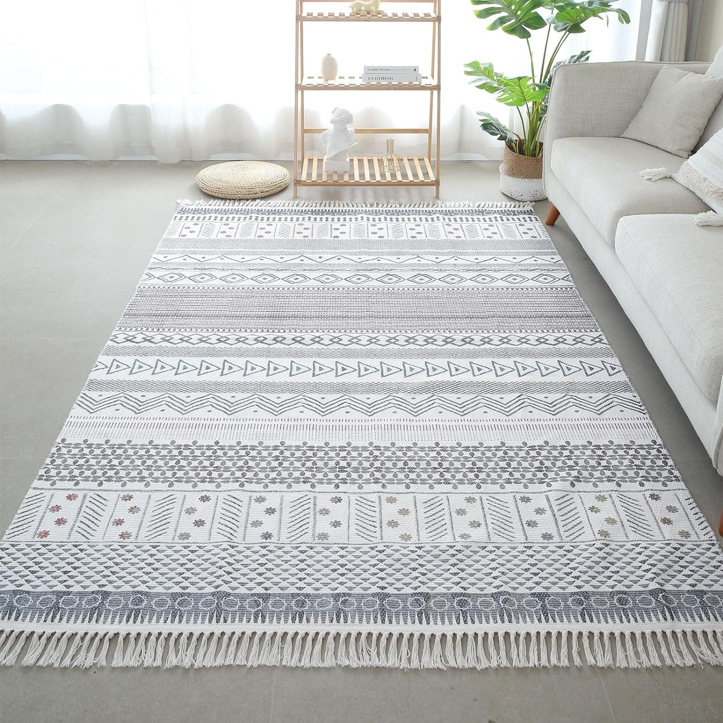 Area Rugs For Living Room Bedroom, Cotton Linen Floor Mat, Mrkhojahas 50x160cm