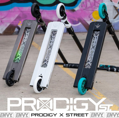 Envy Scooters Prodigy X Street Pro Scooter - Quality, High Performance Scooters Built from Professional Level Parts - Perfect Street Scooter for All Skill Levels