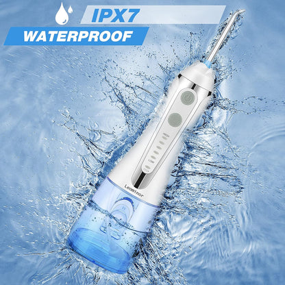 Cordless Water Flosser Professional Oral Irrigator,2021 Upgraded Electric Dental Flosser IPX7 Waterproof,with Travel Bag and 7 Jet Tips, Rechargeable for Home&Travel