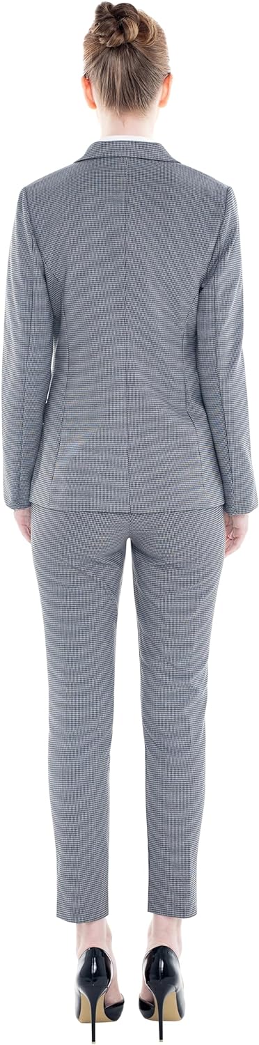 Marycrafts Women's Business Blazer Pant Suit Set for Work