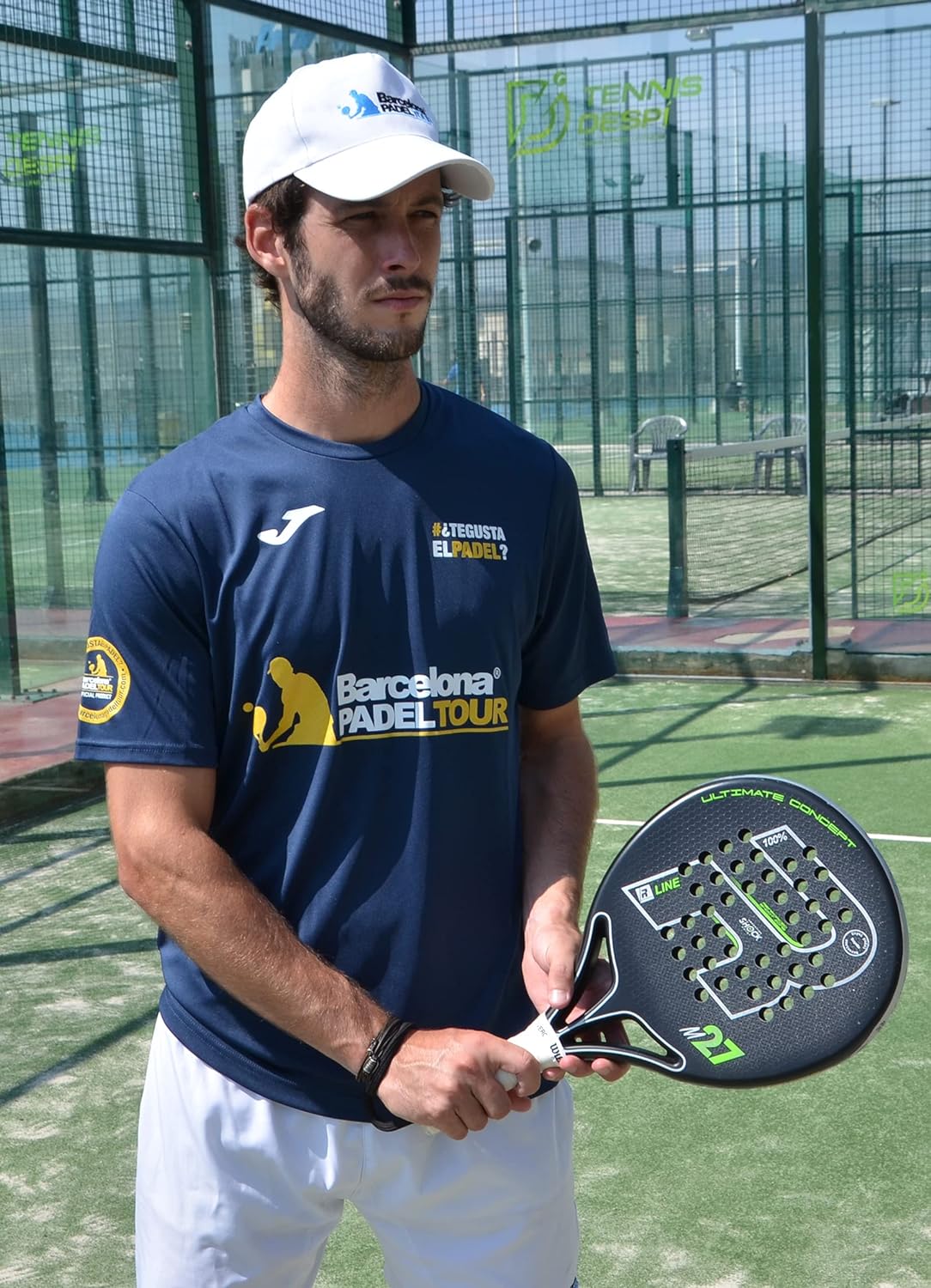 Barcelona Padel Tour | Technical Short Sleeve T-shirt"Te gusta el pádel" | Man | Soft Touch and Quick Drying | Sportswear