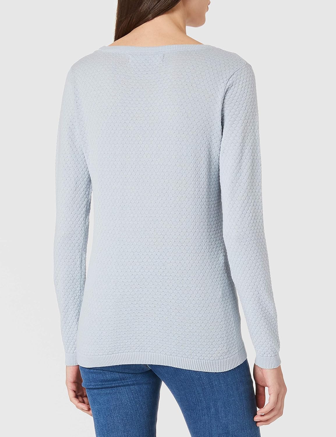 Vero Moda Women's Vmcare Structure Ls O-neck Blou Ga Noos Sweater