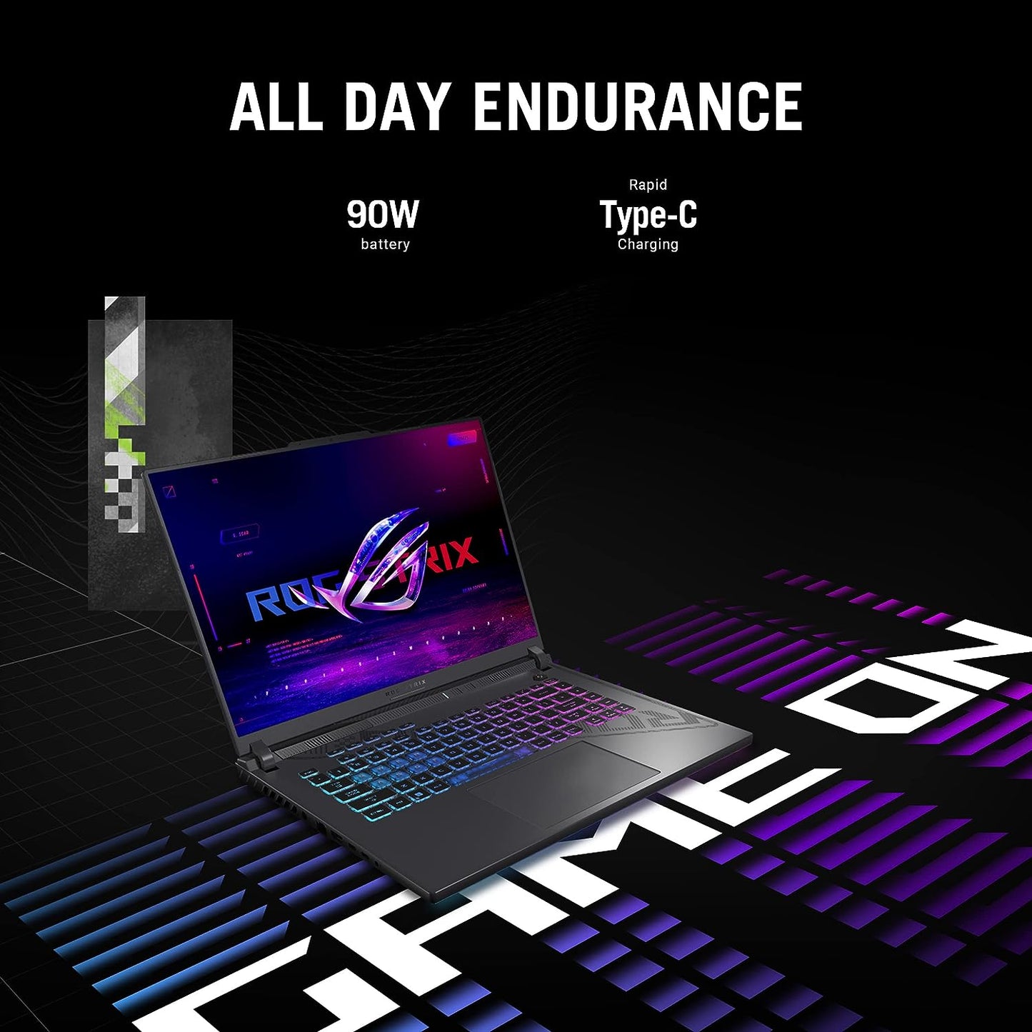 ASUS ROG Strix G16 (2023) Gaming Laptop, 16” 16:10 FHD 165Hz, GeForce RTX 4060, Intel Core i7-13650HX, 16GB DDR5, 512GB PCIe SSD, Wi-Fi 6E, Windows 11, G614JV-AS73, Eclipse Gray