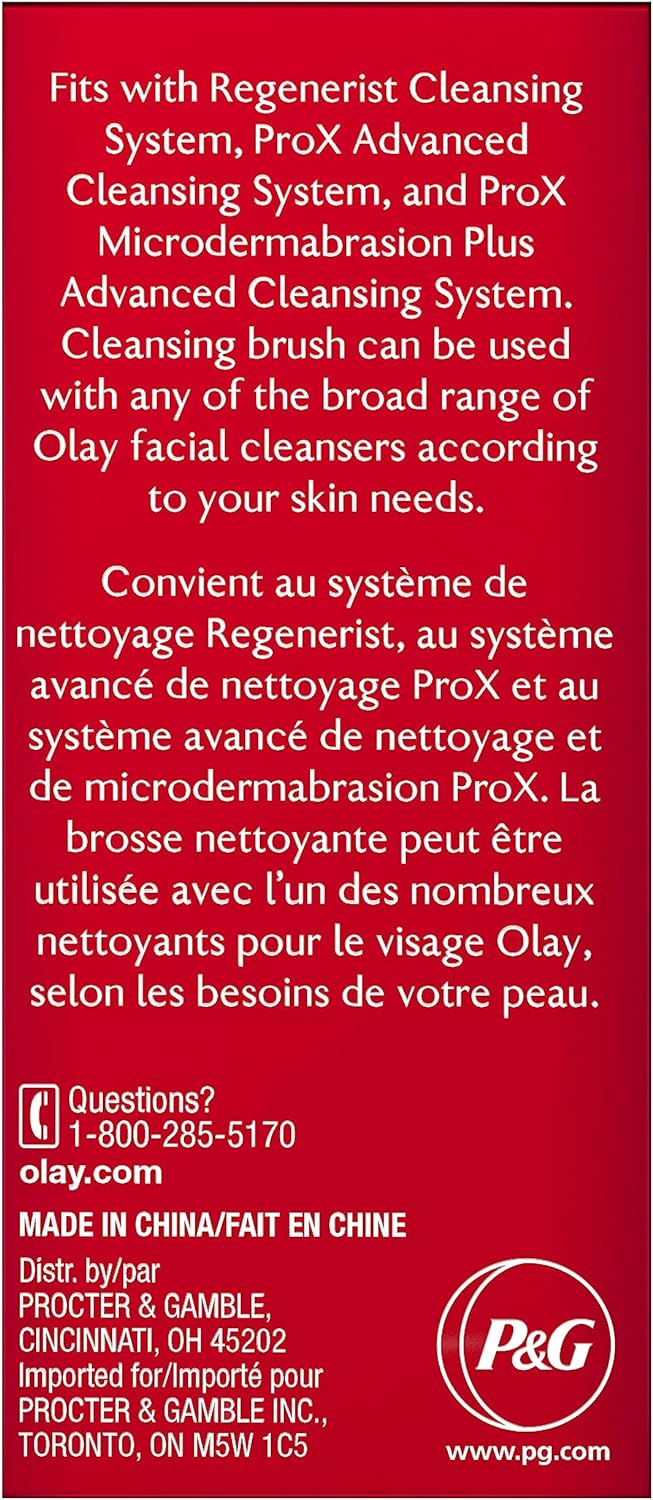 Olay Facial Cleaning Brush by ProX by Advanced Facial Cleansing System Replacement Brush Heads