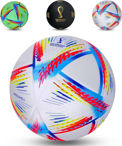 MHS™ Unisex-adult World Cup Training Soccer Football Ball, Premium Quality with Excellent Bounce and Shape Retention.