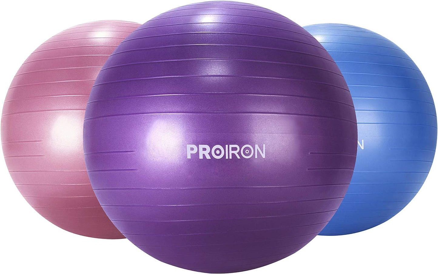 PROIRON Yoga Ball Anti-Burst Exercise Ball Chair with Quick Pump Slip Resistant Gym Ball Supports 500KG Balance Ball for Pilates Yoga Birthing Pregnancy Stability Gym Workout Training