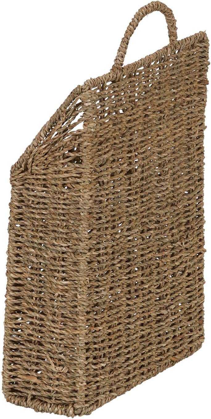 Household Essentials ml-5613 Seagrass Wall Basket Set, Brown, 2 Piece