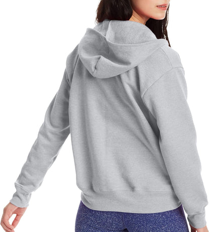 Hanes womens Women's Fleece Full-zip Hood Fleece Jacket (pack of 1)